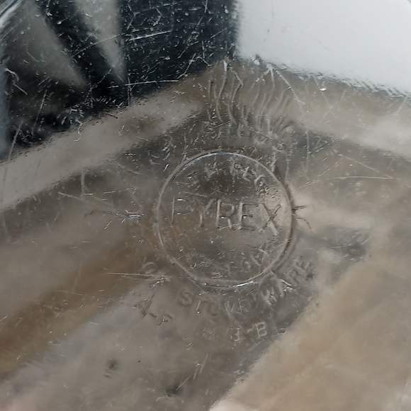 Vintage 1930'S Blue Pyrex Flameware Stovetop Safe Set of 2 - Picture 4 of 5